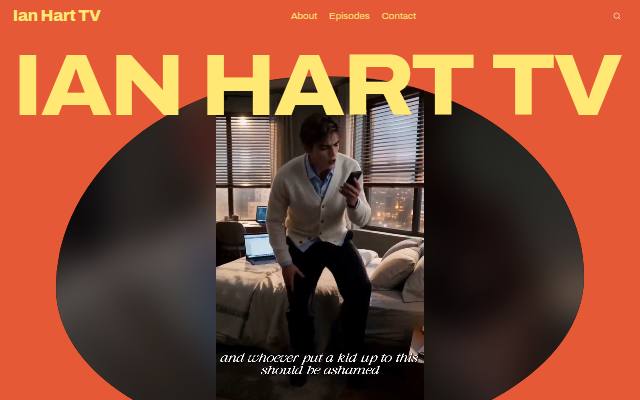 Ian Hart TV studio site